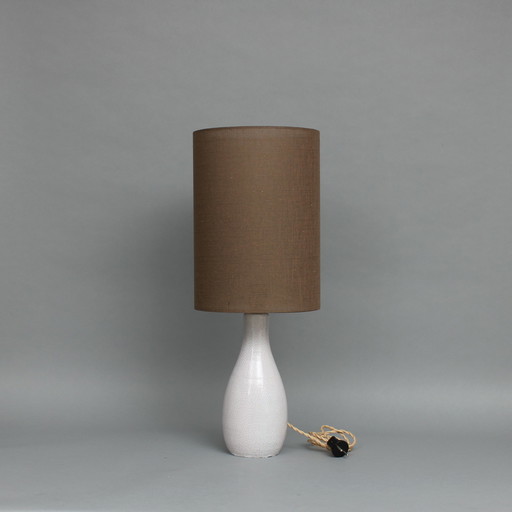 Pieter Groeneveldt - cream-colored earthenware lamp base with shade