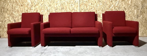 Leolux Design Sofa With Two Armchairs