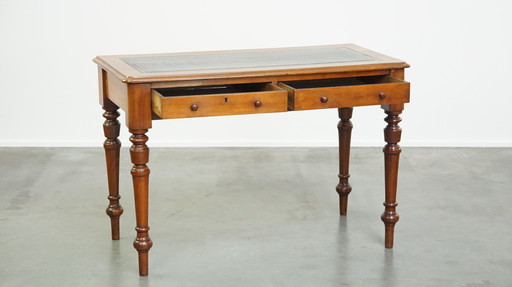 Writing Table/Hall Table with a Leather Top