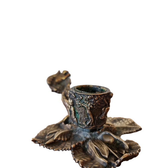 Image 1 of Candeliere in bronzo d'epoca