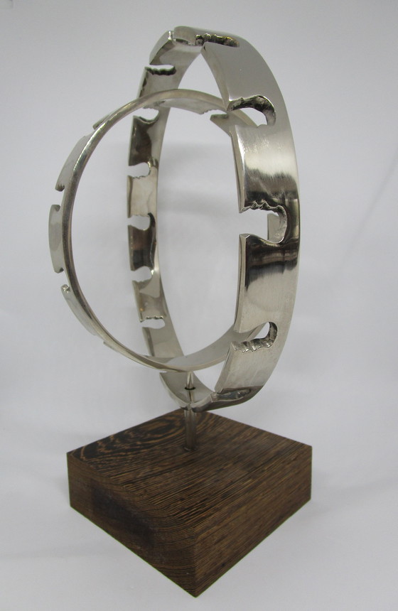 Image 1 of Silver plated Statue/Sculpture By Corry Ammerlaan