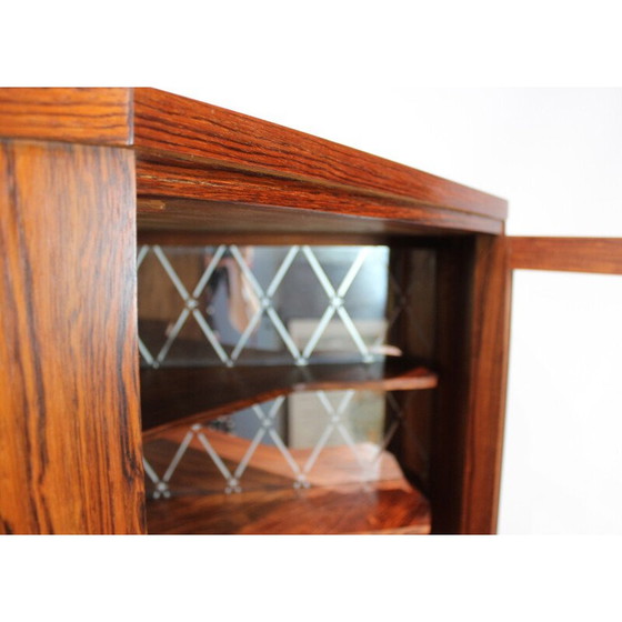 Image 1 of Mobile angolare vintage con mobile bar in palissandro, Danimarca 1960