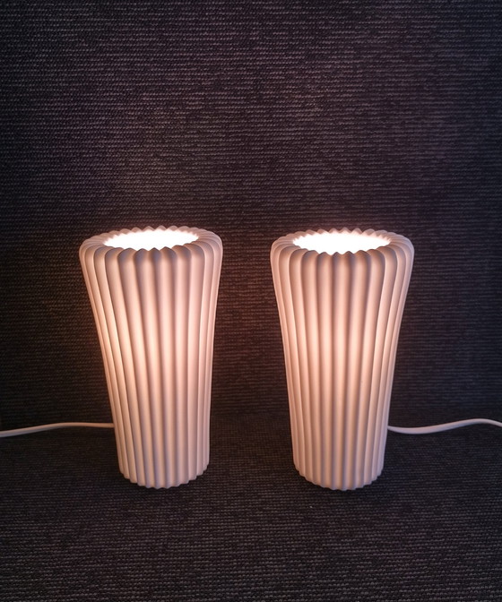 Image 1 of Ikea Bista pleated table lamps - Ehlén Johansson