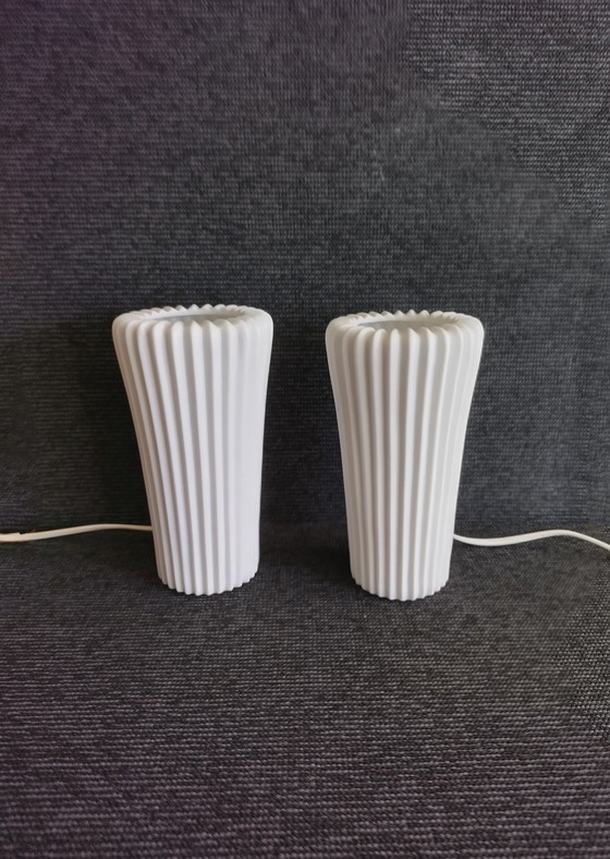 Image 1 of Ikea Bista pleated table lamps - Ehlén Johansson