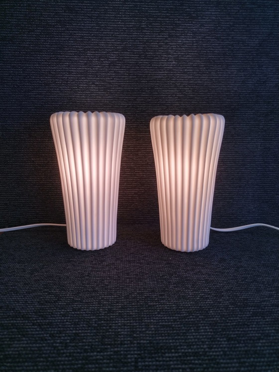 Image 1 of Ikea Bista pleated table lamps - Ehlén Johansson