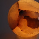 Lampe de table vintage à boule d'onyx