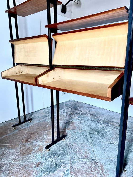 Image 1 of 1X Midcentury Modern Mahogany Bookshelves