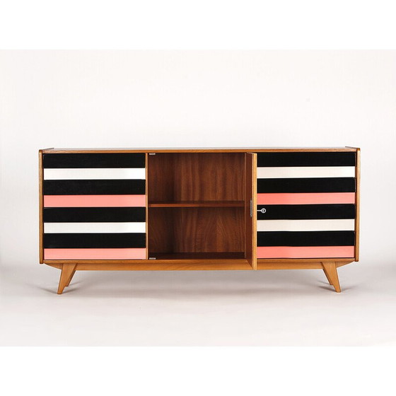 Image 1 of Vintage U 460 sideboard with wooden drawers by Jiri Jiroutek for Interier Praha, Czechoslovakia 1960