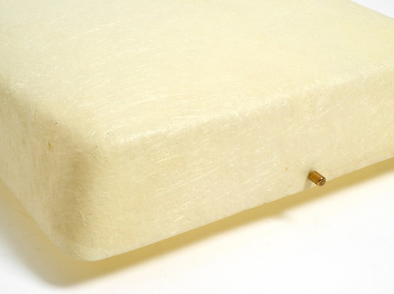 Image 1 of Bellissima lampada da soffitto o da parete quadrata in fibra di vetro in stile moderno di metà secolo