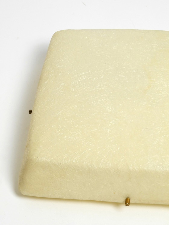 Image 1 of Bellissima lampada da soffitto o da parete quadrata in fibra di vetro in stile moderno di metà secolo