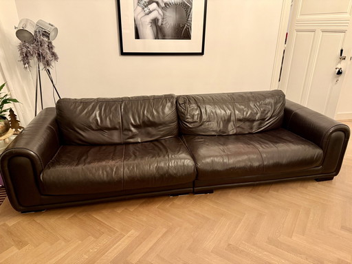 Large And Comfy Leather Sofa