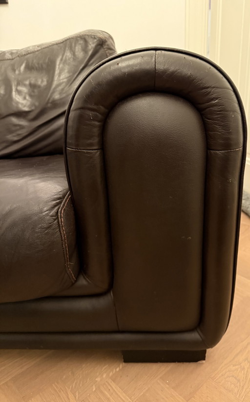 Large And Comfy Leather Sofa