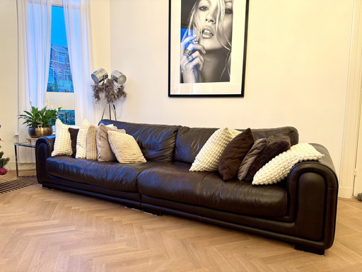 Large And Comfy Leather Sofa