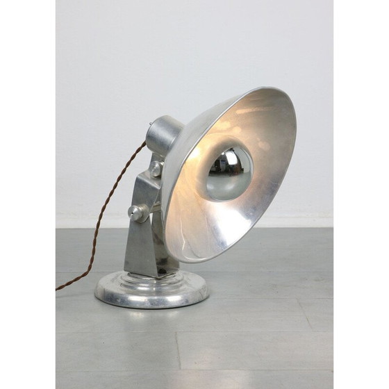 Image 1 of Vintage adjustable aluminum table lamp, 1950