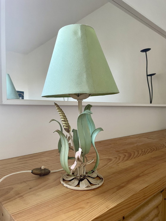 Image 1 of Vintage Italian design lamp - Fleurs Et Foliage