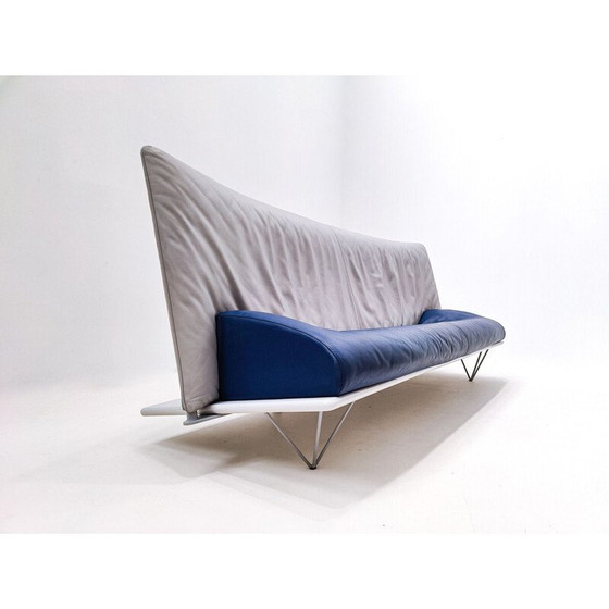Image 1 of Vintage leather "Squash" sofa by Paolo Deganello for Driade, Italy 1980s