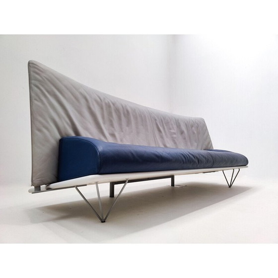 Image 1 of Vintage leather "Squash" sofa by Paolo Deganello for Driade, Italy 1980s