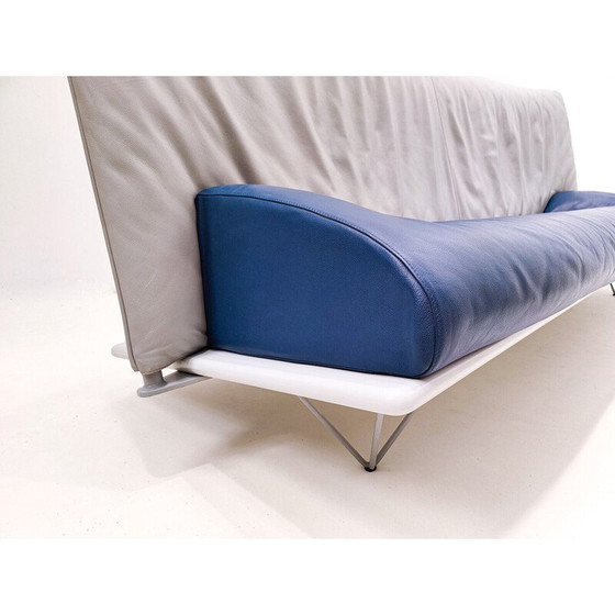 Image 1 of Vintage leather "Squash" sofa by Paolo Deganello for Driade, Italy 1980s