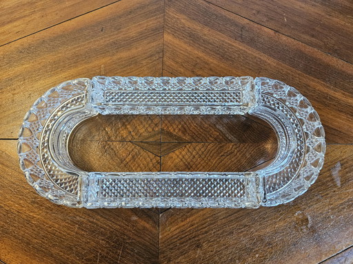 Val Saint Lambert Vallambert table runner crystal