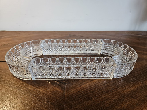 Val Saint Lambert Vallambert table runner crystal