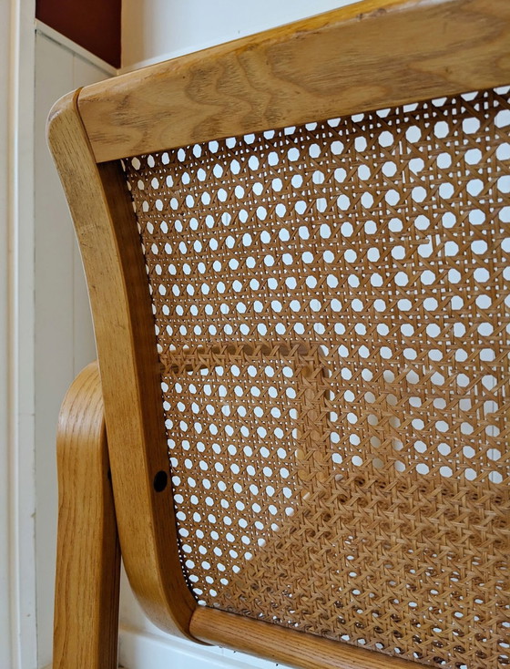 Image 1 of 2X Webbing Design Chair Olivo Pietro, Italy, 1970