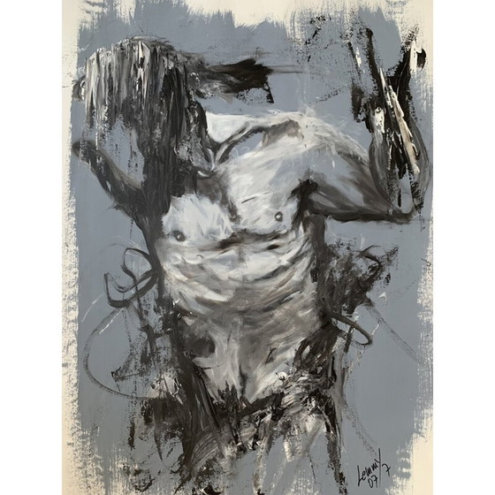Image 1 of Vintage painting body 1 by Lemmy Gonthier, 2017