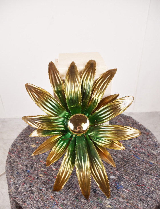 Image 1 of Maison Jansen flower wall lamp