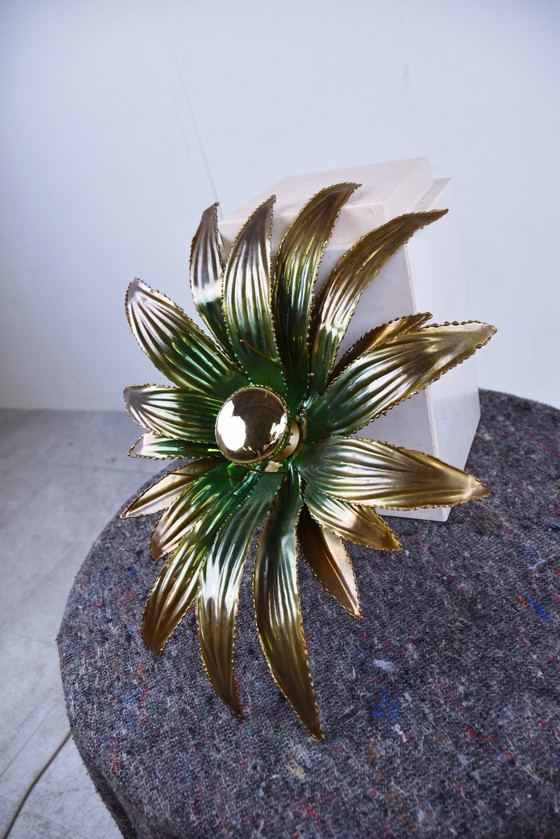 Image 1 of Maison Jansen flower wall lamp