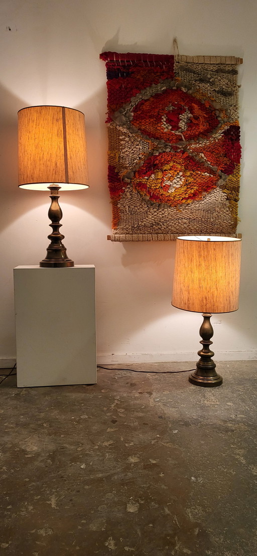 Two Stiffel Style Lamps Hollywood Regency