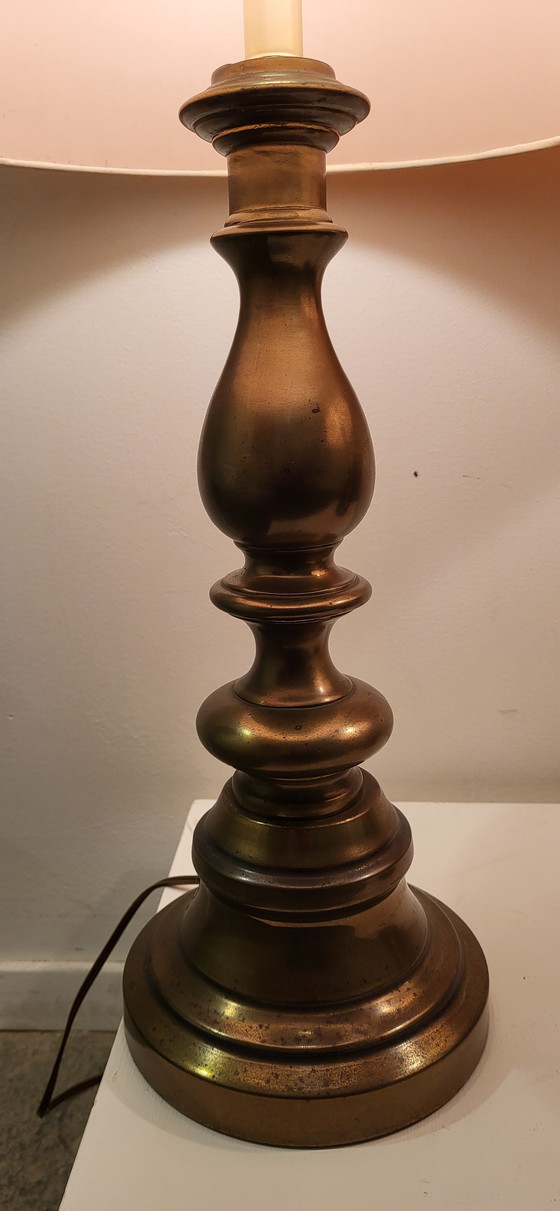 Image 1 of Two Stiffel Style Lamps Hollywood Regency