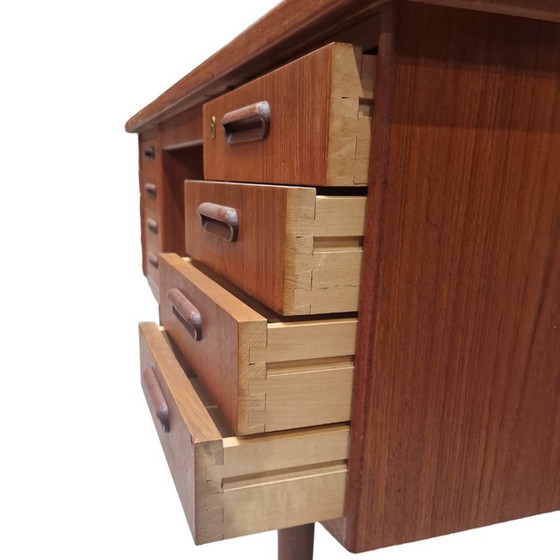 Image 1 of Vintage Scandinavian teak desk, Denmark 1970