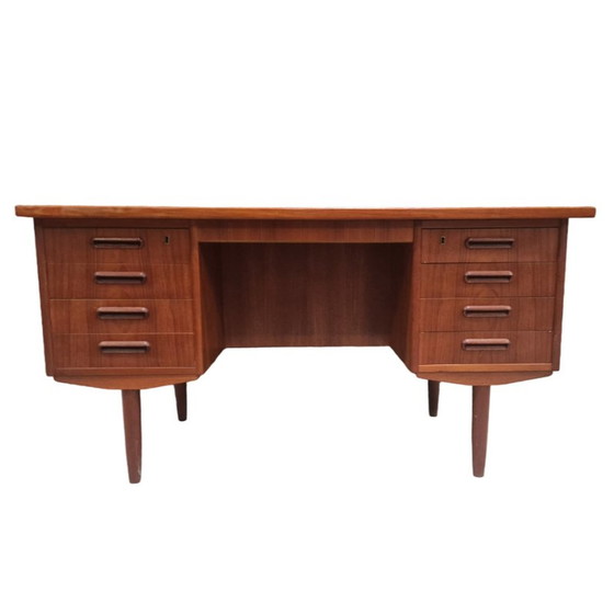 Image 1 of Vintage Scandinavian teak desk, Denmark 1970