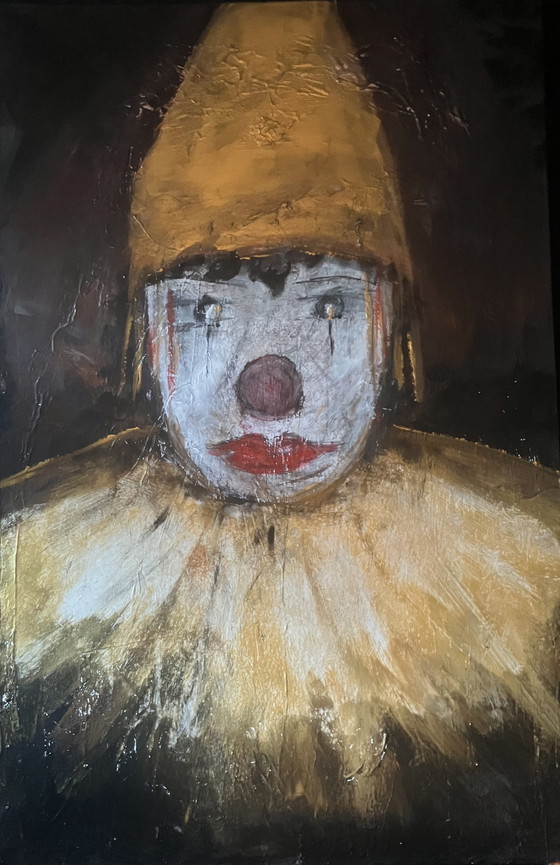 Image 1 of painting by EllesBB - 'the Clown" -