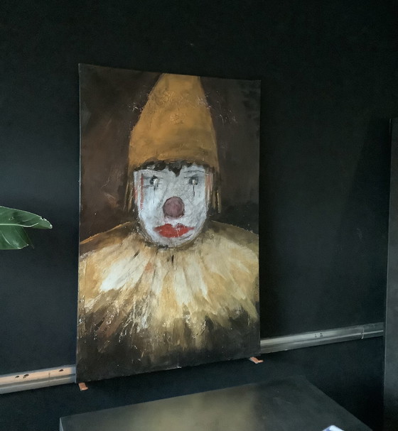 Image 1 of painting by EllesBB - 'the Clown" -