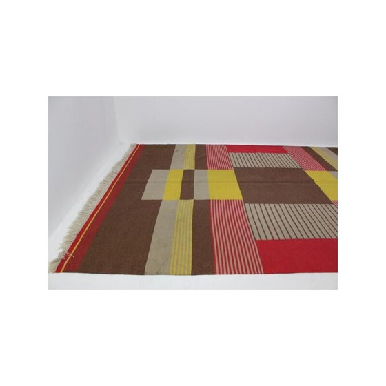 Image 1 of Vintage modernist rug by Antonin Kybal, Czechoslovakia 1950