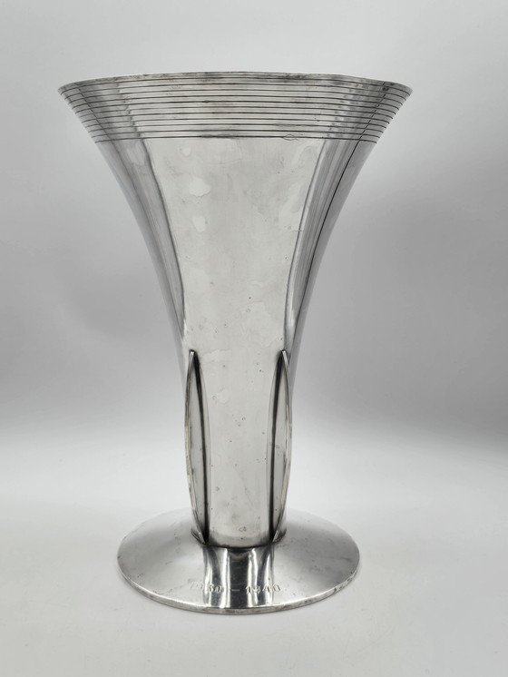 Image 1 of Rare Large Wfm Art Deco Vase, Silver-plated