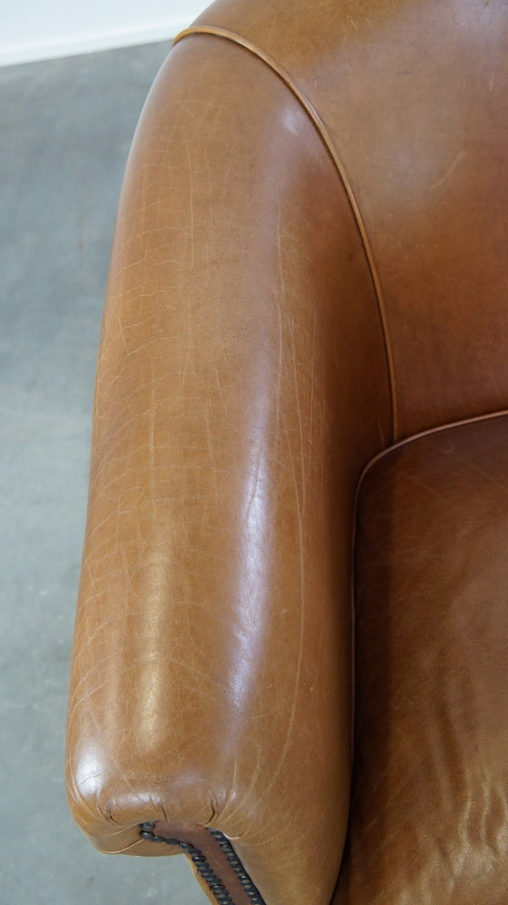 Image 1 of 2 X Beef Leather Club Chair