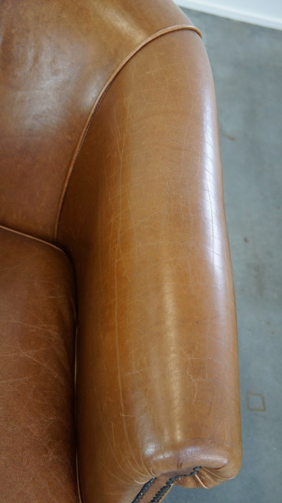 Image 1 of 2 X Beef Leather Club Chair