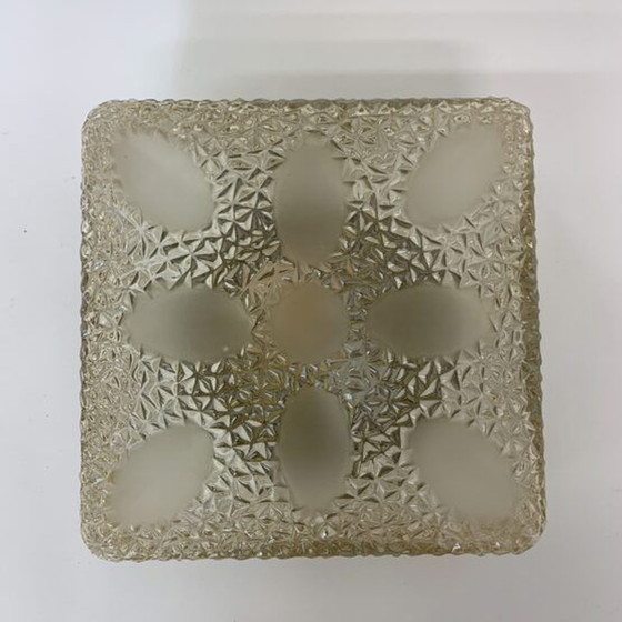 Image 1 of Glass Ceiling/Wall Lamp Sconce, Mid-Century Design, 1970s