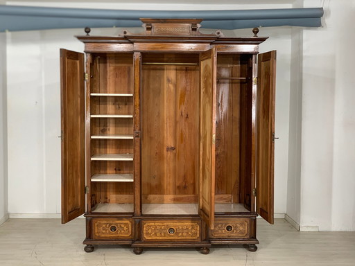 Wilhelminian style closet wardrobe around 1880