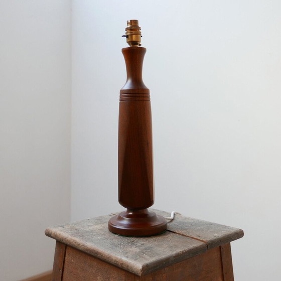 Image 1 of Vintage teak table lamp Denmark 1960s