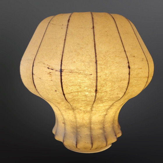 Image 1 of Mid - Century Cocoon Lamp Friedel Wauer Gold lace, Germany 1960S