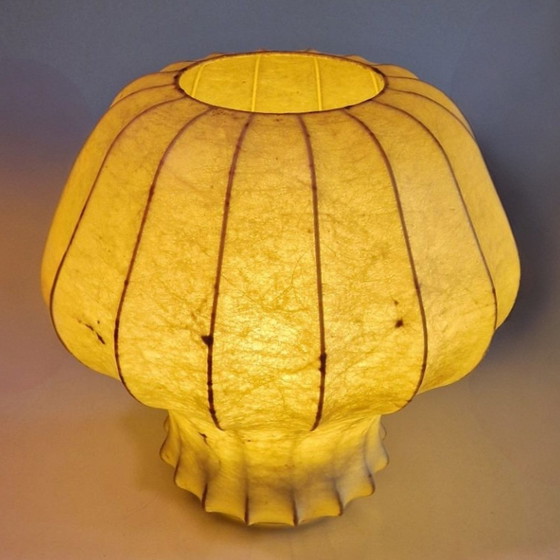 Image 1 of Mid - Century Cocoon Lamp Friedel Wauer Gold lace, Germany 1960S