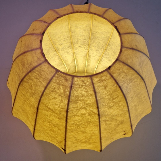 Image 1 of Mid - Century Cocoon Lamp Friedel Wauer Gold lace, Germany 1960S