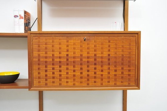 Image 1 of Royal Cado shelving system 07 teak with desk Poul Cadovius 1950