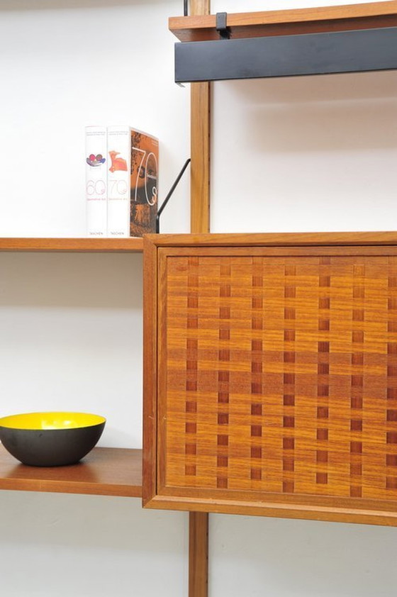 Image 1 of Royal Cado shelving system 07 teak with desk Poul Cadovius 1950