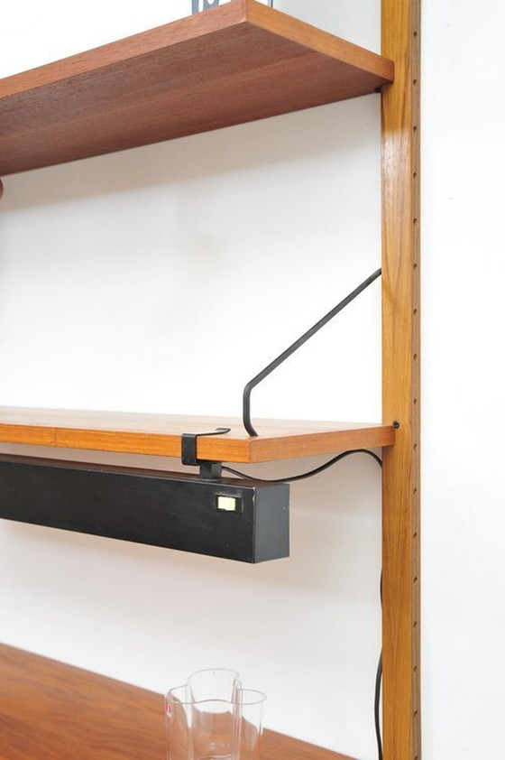 Image 1 of Royal Cado shelving system 07 teak with desk Poul Cadovius 1950