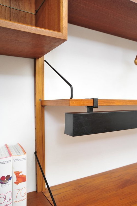 Image 1 of Royal Cado shelving system 07 teak with desk Poul Cadovius 1950