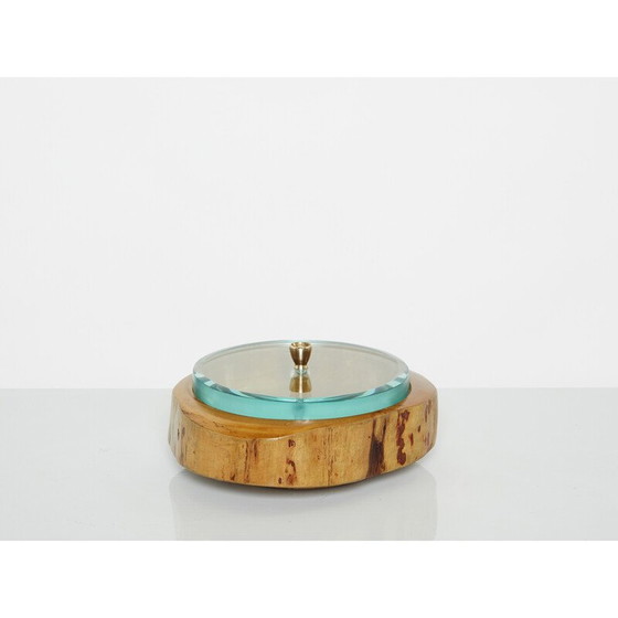 Image 1 of Vintage round box by Pietro Chiesa for Fontana Arte, 1940