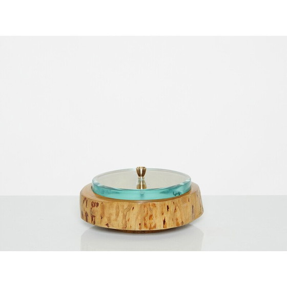 Image 1 of Vintage round box by Pietro Chiesa for Fontana Arte, 1940